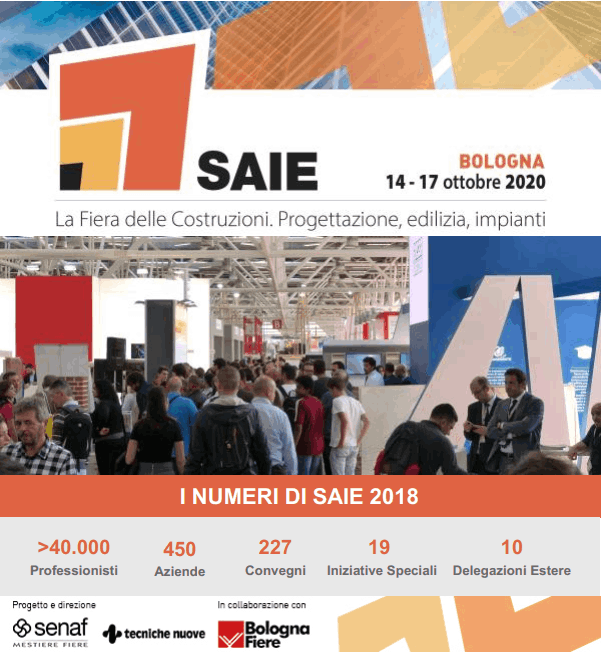 #saie #saie2020 #serramenti #innovazione #sviluppo #tecnologia #madeinitaly #bim #edilizia #digitalizzazione #posainopera #trasparenze #isolamento #nanotecnologie #esposizione #senaf